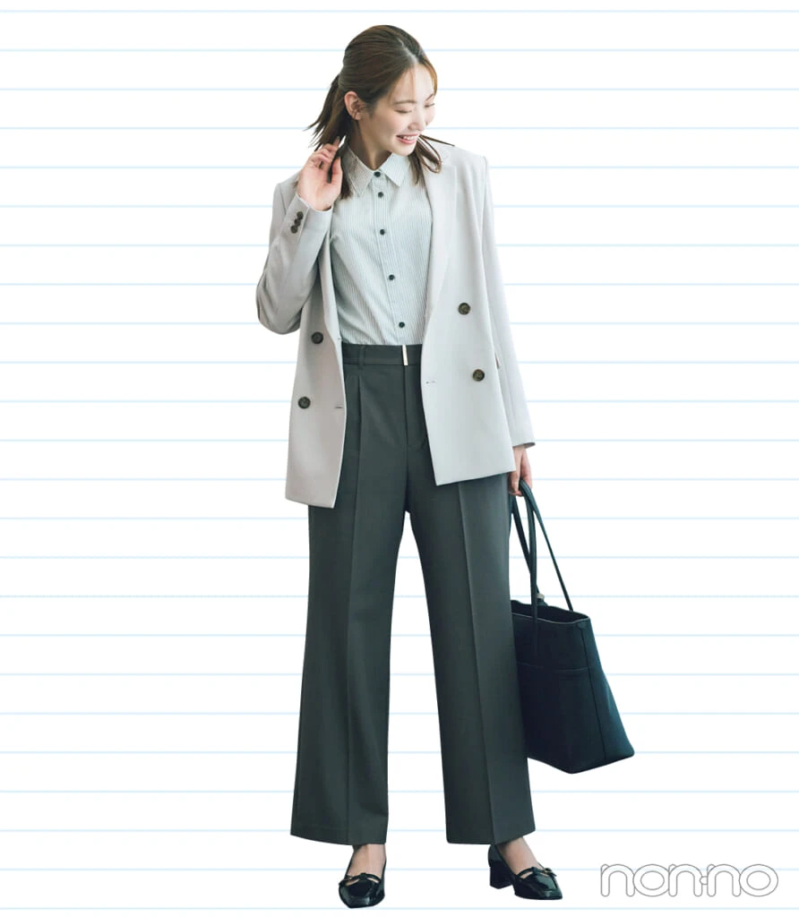 「ANY SIS」
ウーステッドエステルワイドパンツ
