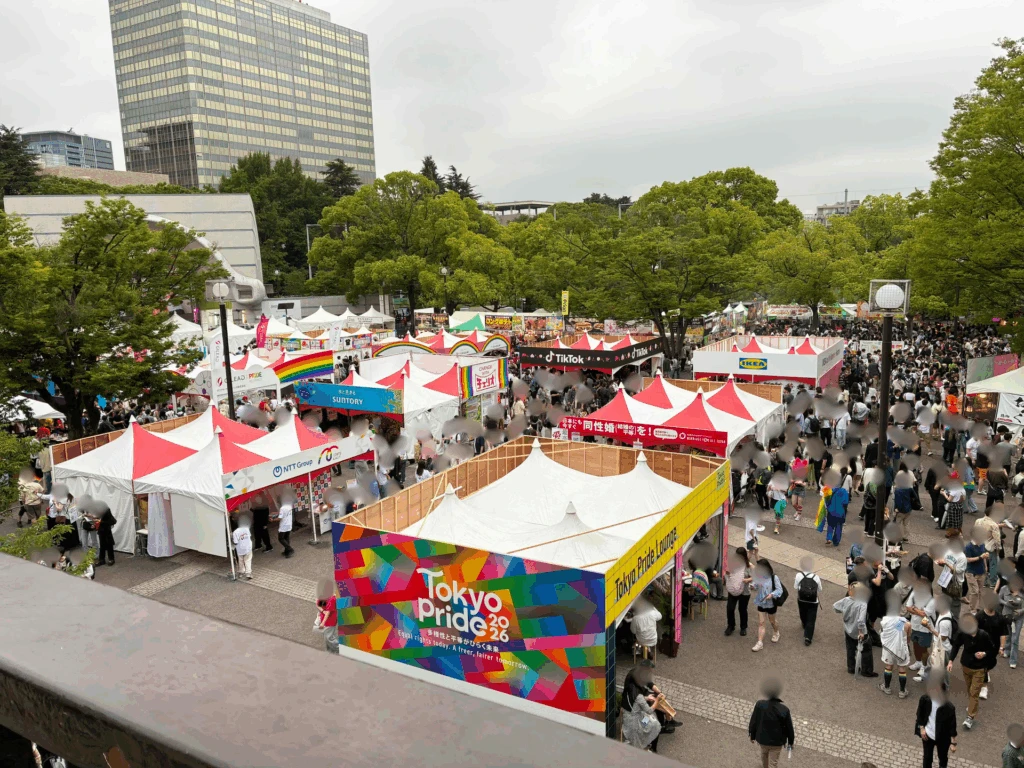 Pride Festivalの会場の様子