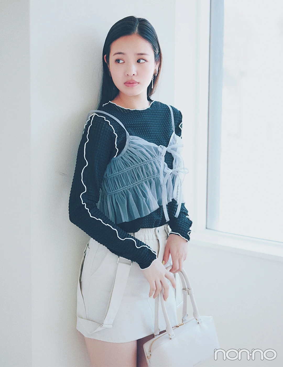横田真悠が着る大学生におすすめの春コーデ【大学生の毎日コーデ】