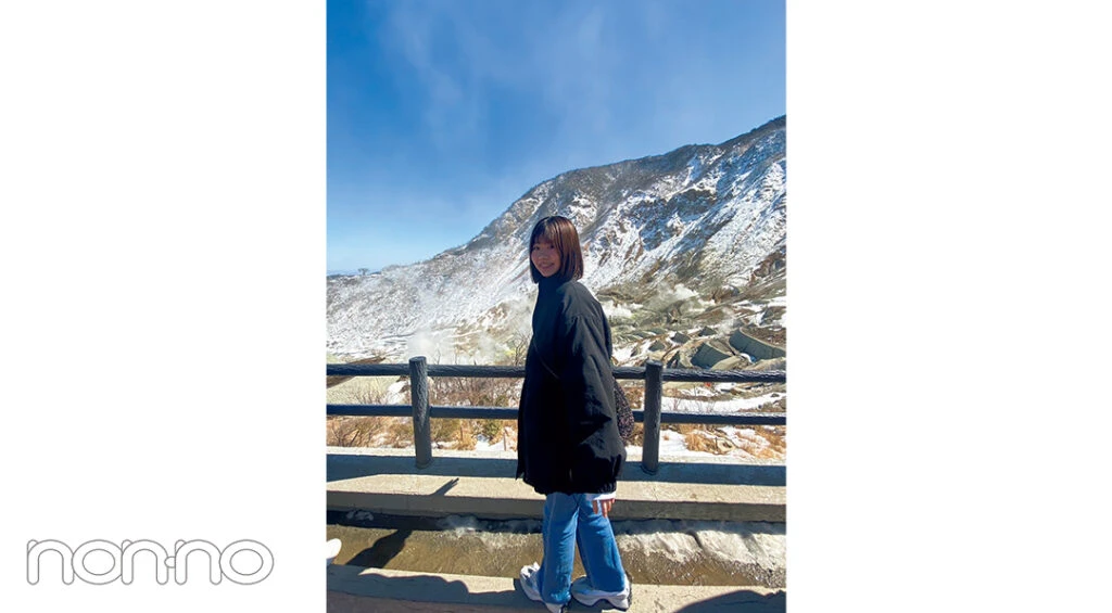 大学生の春旅行-箱根での写真