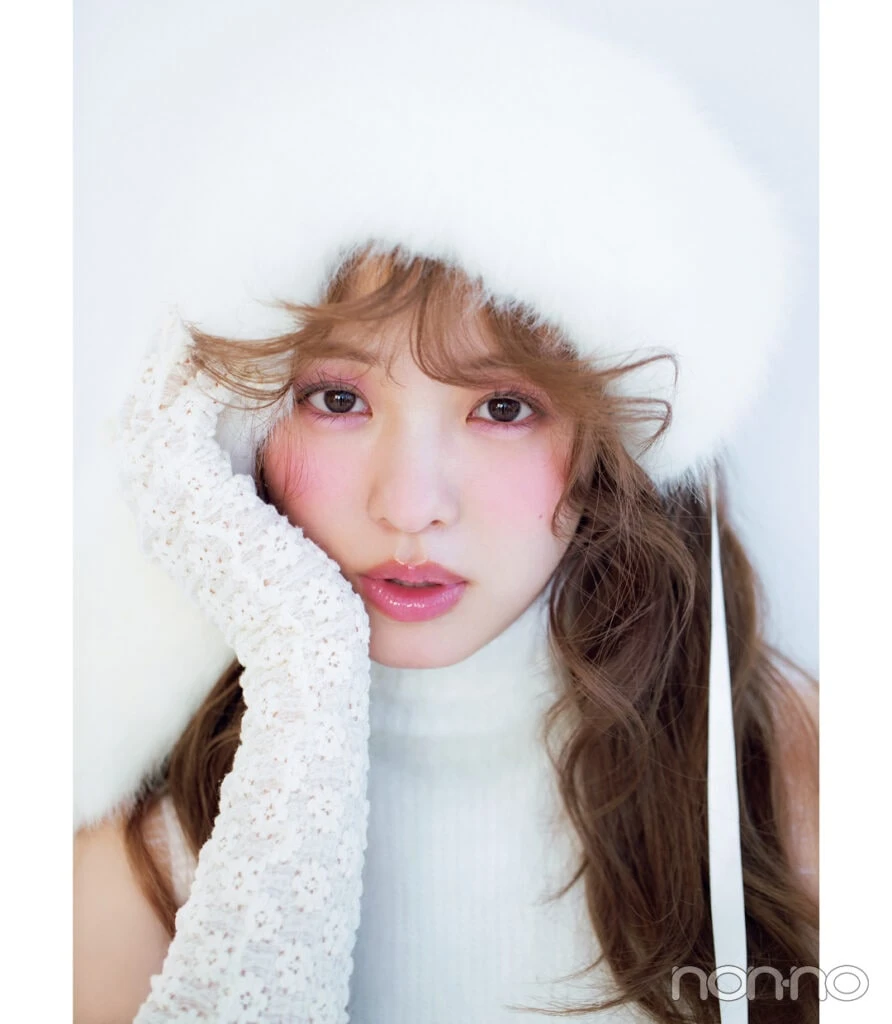 横田真悠のうさぎメイクモデルカット1-1