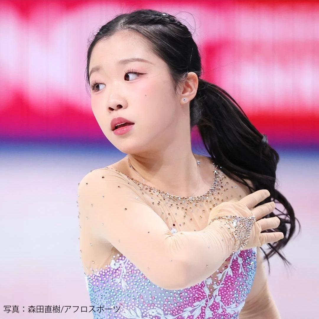 中井亜美選手:ミラノ・コルティナオリンピック女子シングル代表。衣装を着てトリプルアクセルに挑むフリーを滑る姿