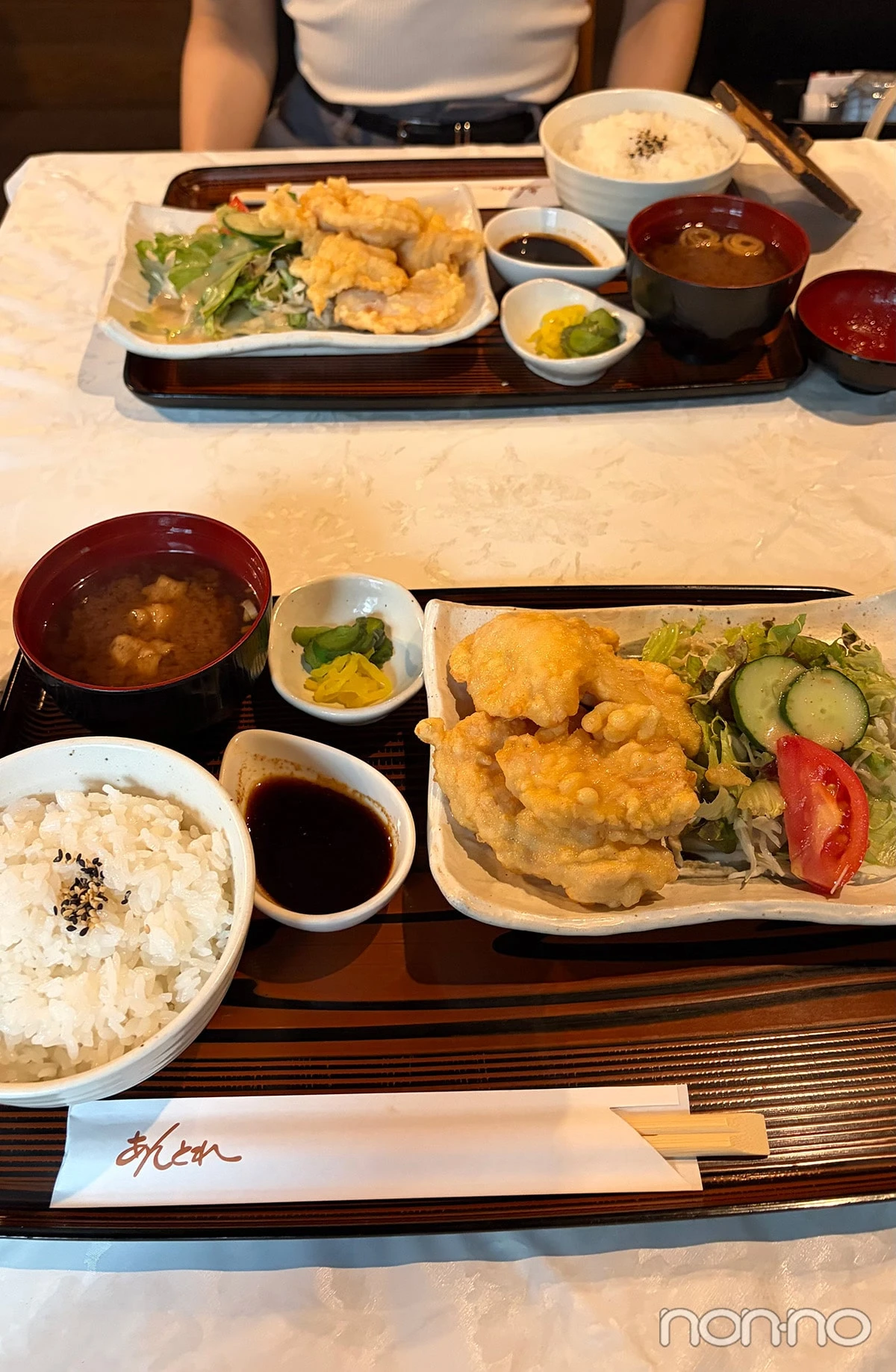 大分駅あんとれのとり天定食
