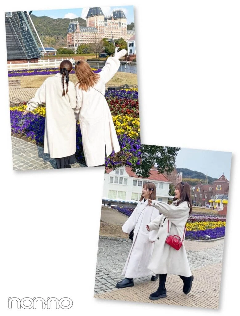 「フラワーロード」のお花畑で撮った写真
