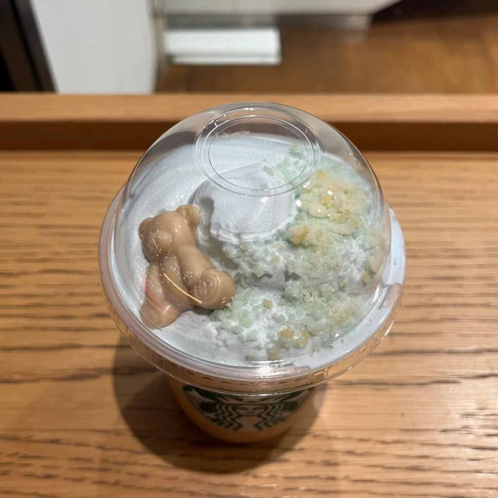 スターバックス ジェラートピケ コラボ ビバレッジ ピケ モコ ブーケ & ティーラテ 上から