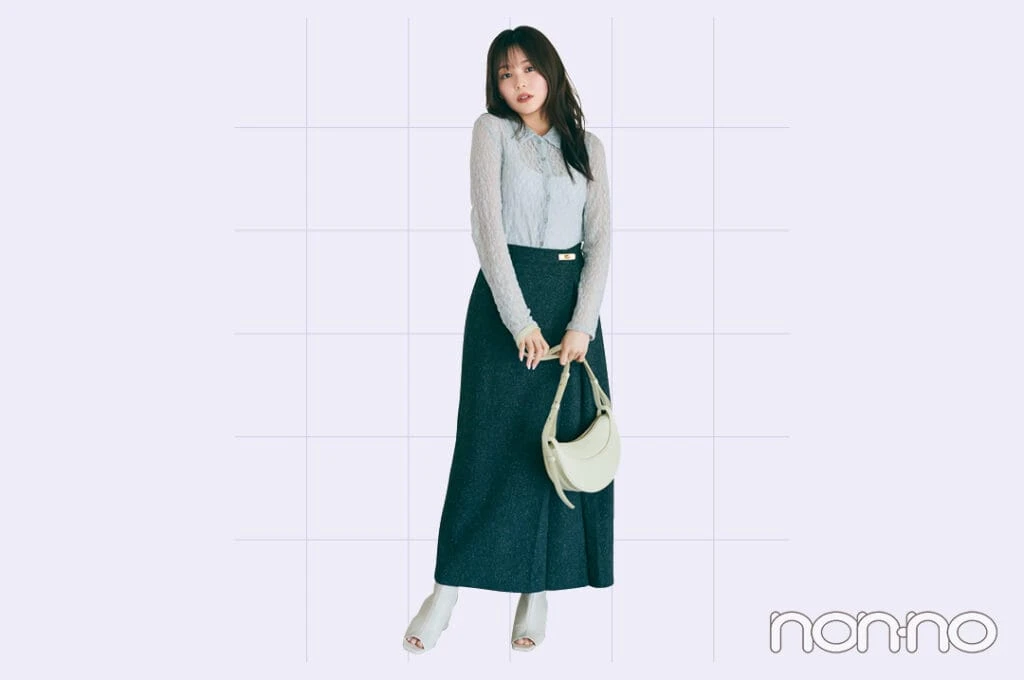 フェミニン派の20代におすすめなレーストップスコーデ