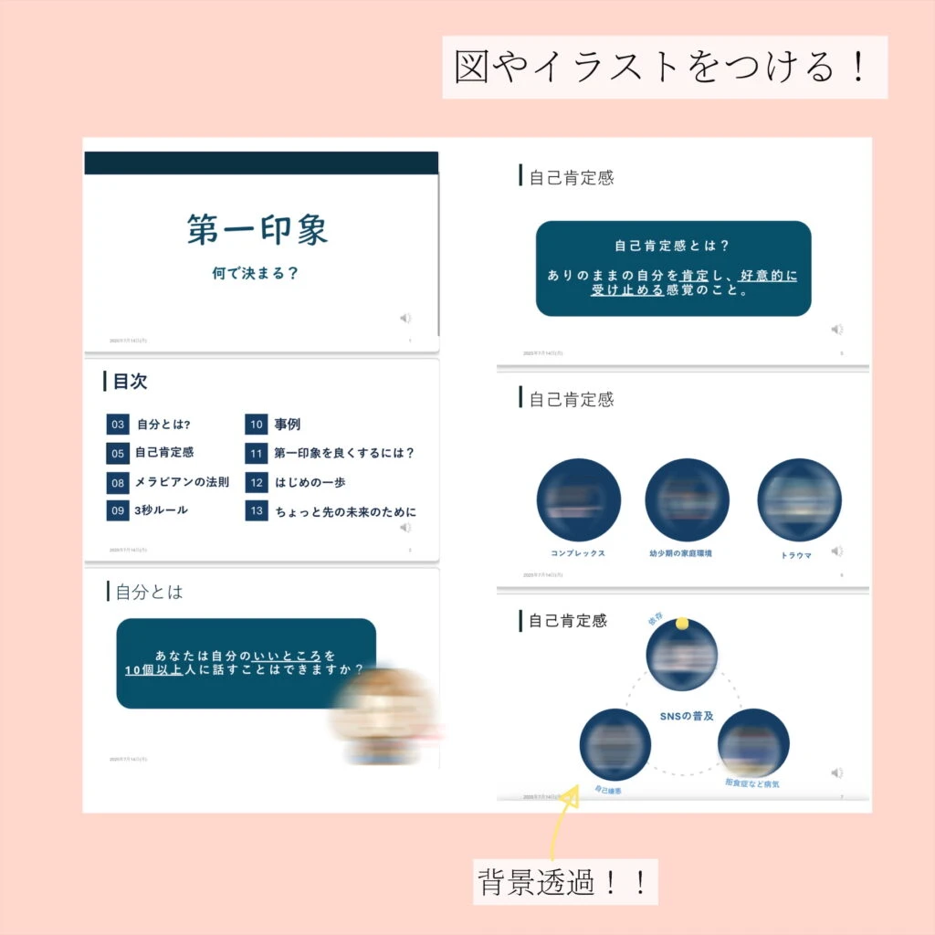 プレゼン図やイラストについて