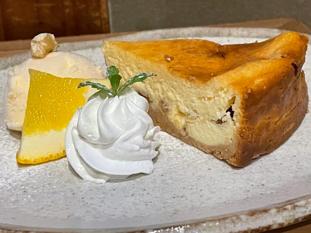 林檎のチーズケーキ