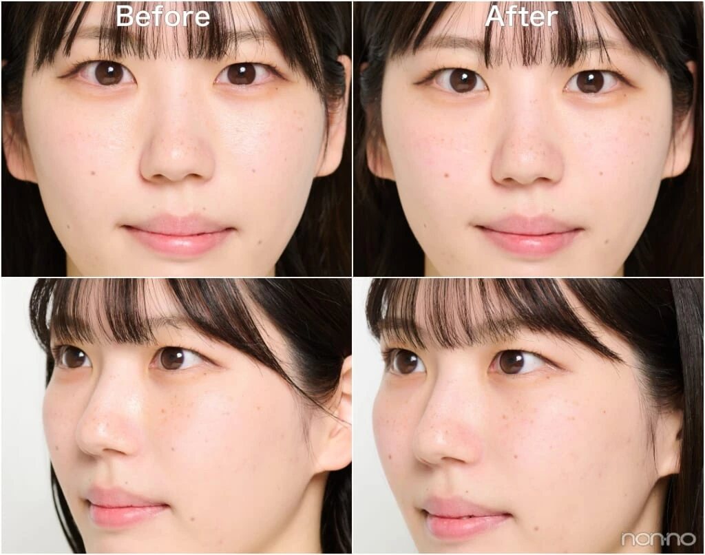 エチュードの新作「セバムカットジェリーパウダー」Before&After