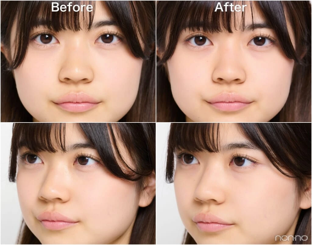 エチュードの新作「セバムカットジェリーパウダー」Before&After