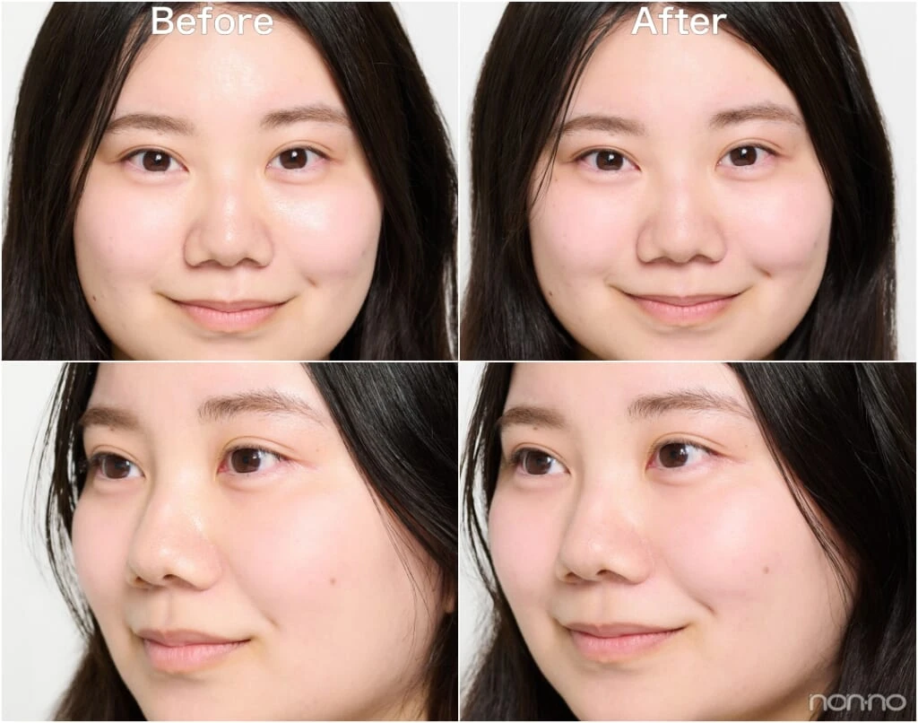 エチュードの新作「セバムカットジェリーパウダー」Before&After