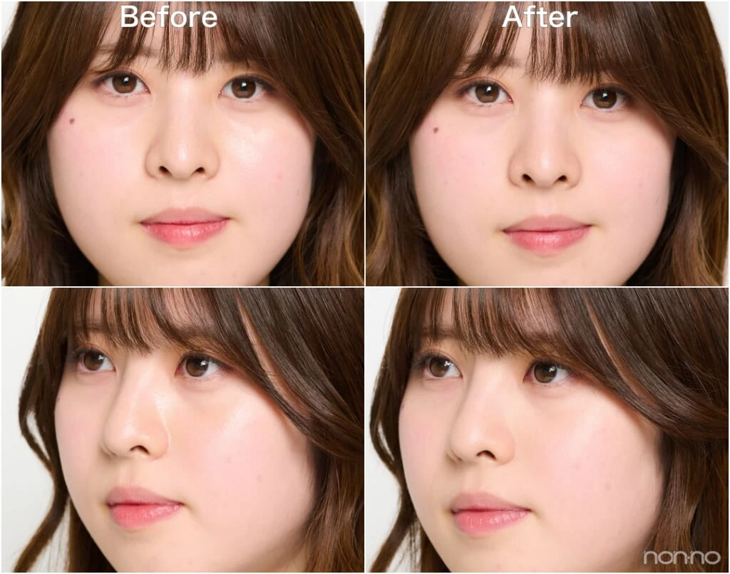 エチュードの新作「セバムカットジェリーパウダー」Before&After