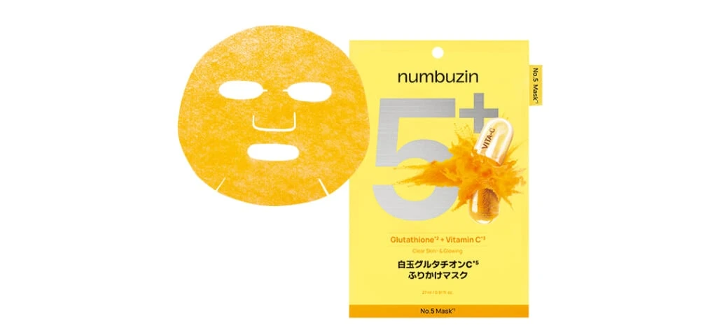 ナンバーズイン 白玉グルタチオンC ふりかけマスク （1枚入り）￥290／BENOW
