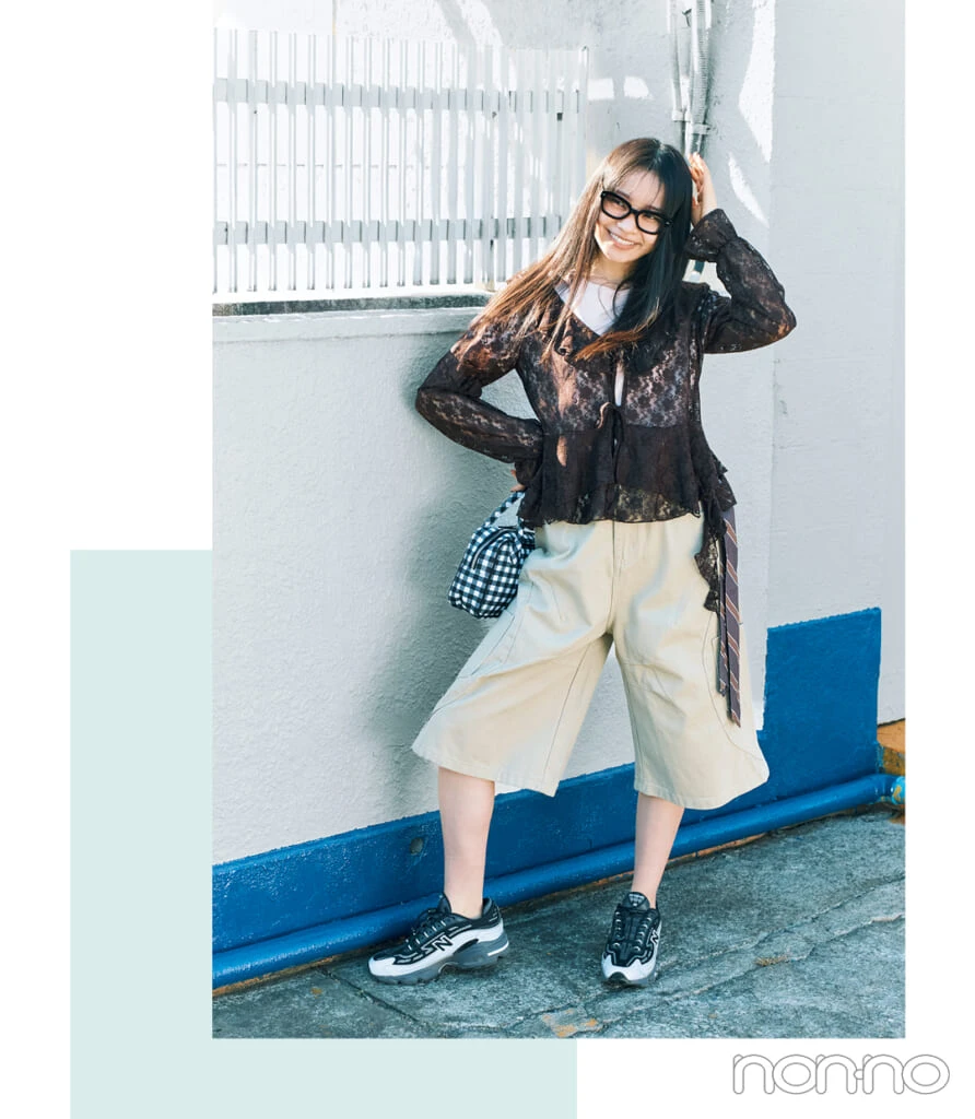 林芽亜里のアクティブ気分で着るレースモデルカット1-5