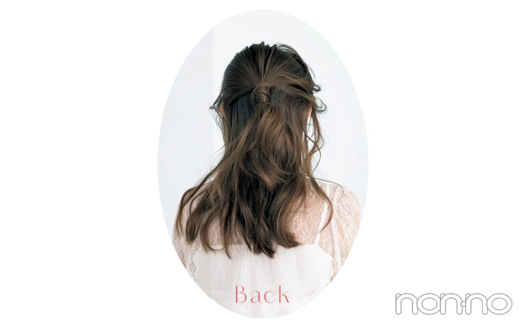 香音の衿の形×ヘアアレ相性マッチングプロセスカット1-6