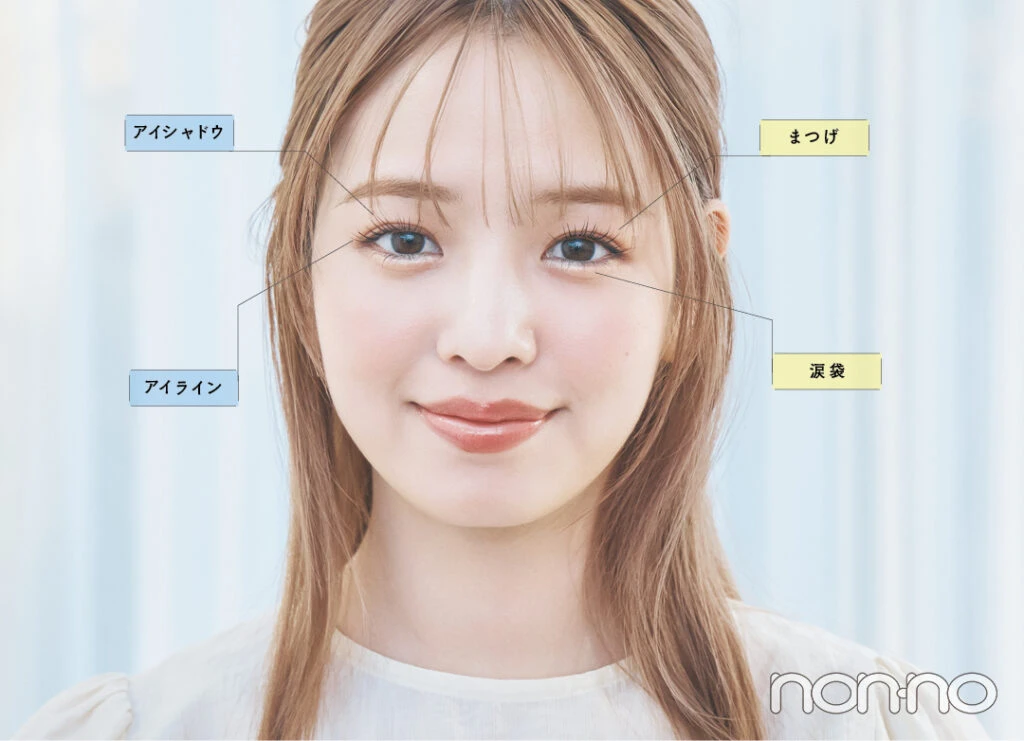 部分盛りアイメイクのやり方