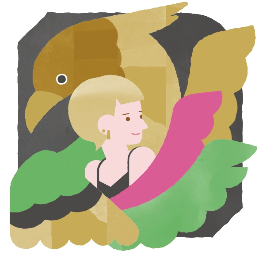 金の鳳凰座イラスト