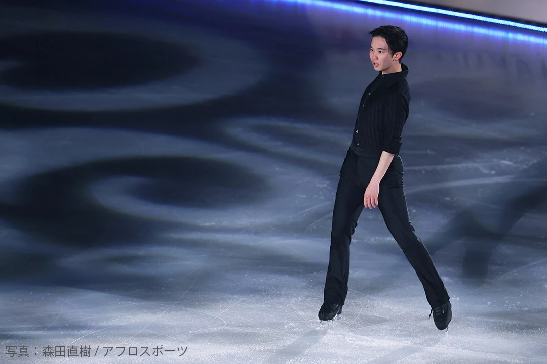 「メダリスト・オン・アイス」で『Don't Fall in Love』を披露する友野一希さん