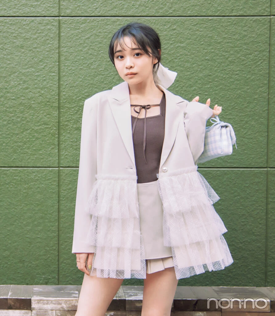 林芽亜里のセットアップモデルカット1-3