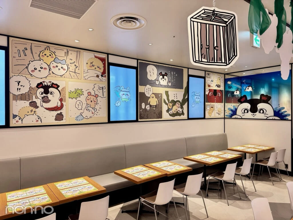 「映画ちいかわ 人魚の島のひみつCollaboration CAFE」内観1