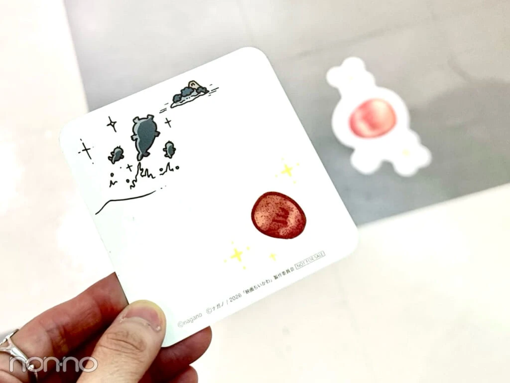 映画ちいかわカフェ ドリンクランダムコースター裏