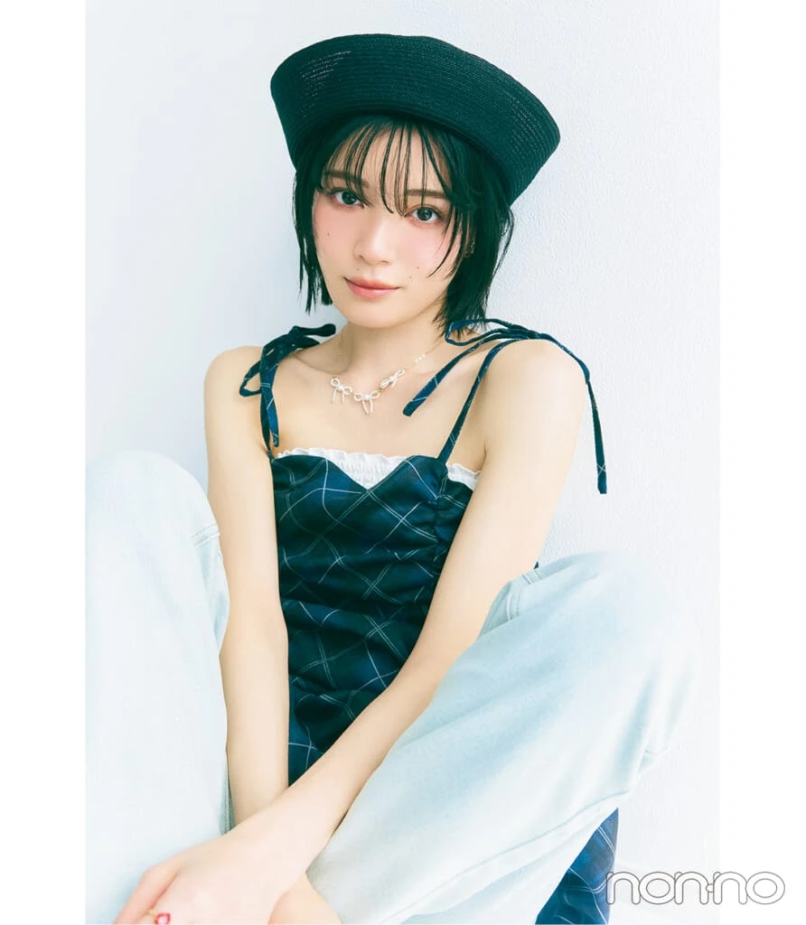 吉田美月喜ノンノモデル加入 インタビューモデルカット1-4