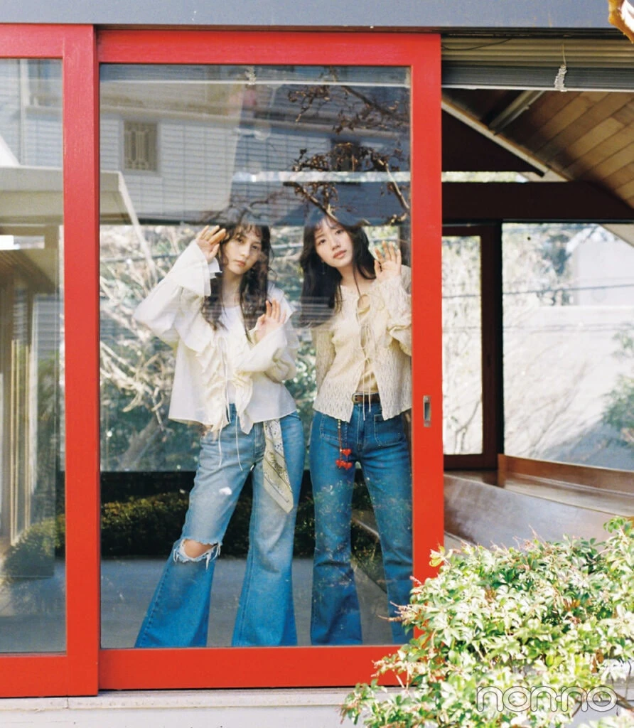 佐々木美玲と小坂菜緒モデルカット2-1