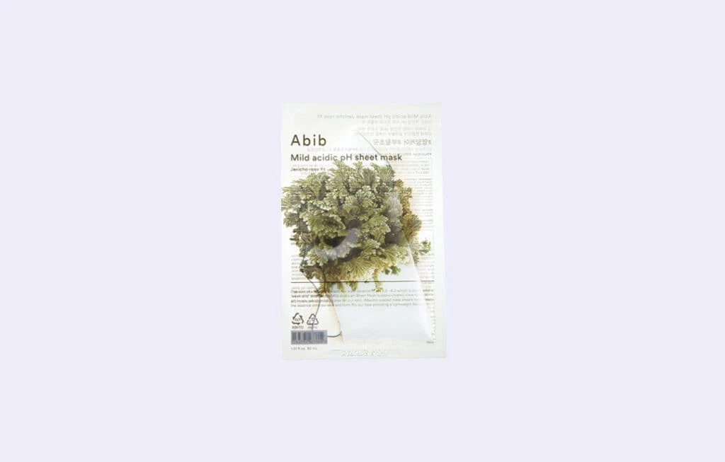 Abib 弱酸性pHシートマスク復活草フィット
