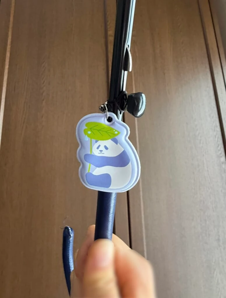 パンダの傘マーカーが開いている傘についている
