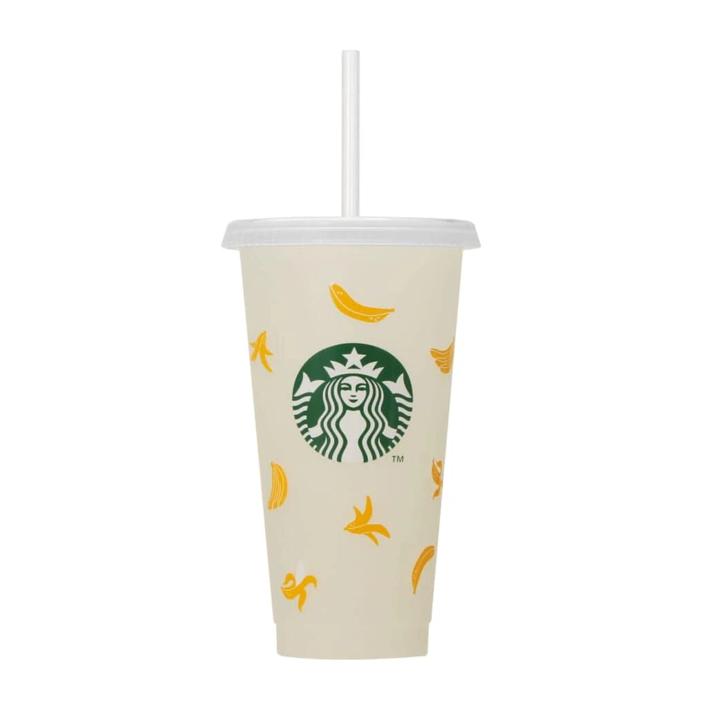 カラーチェンジングリユーザブルコールドカップバナナ