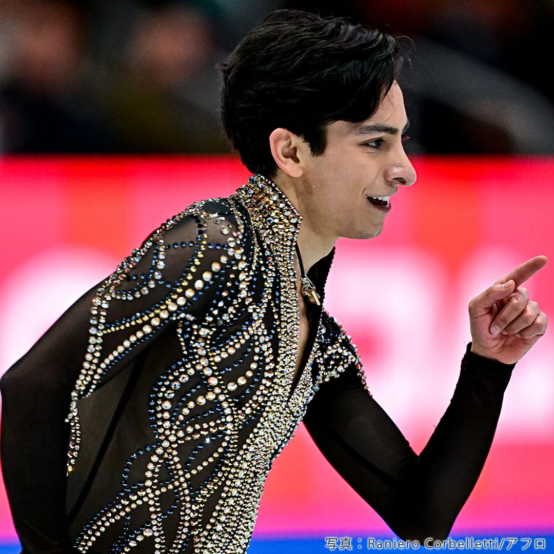 ドノヴァン・カリージョ(カリーヨ)選手:ミラノ五輪フィギュア男子シングル メキシコ代表がショートを演技する姿