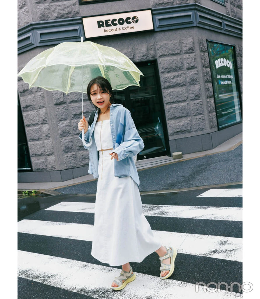 30度 雨の日の服装
