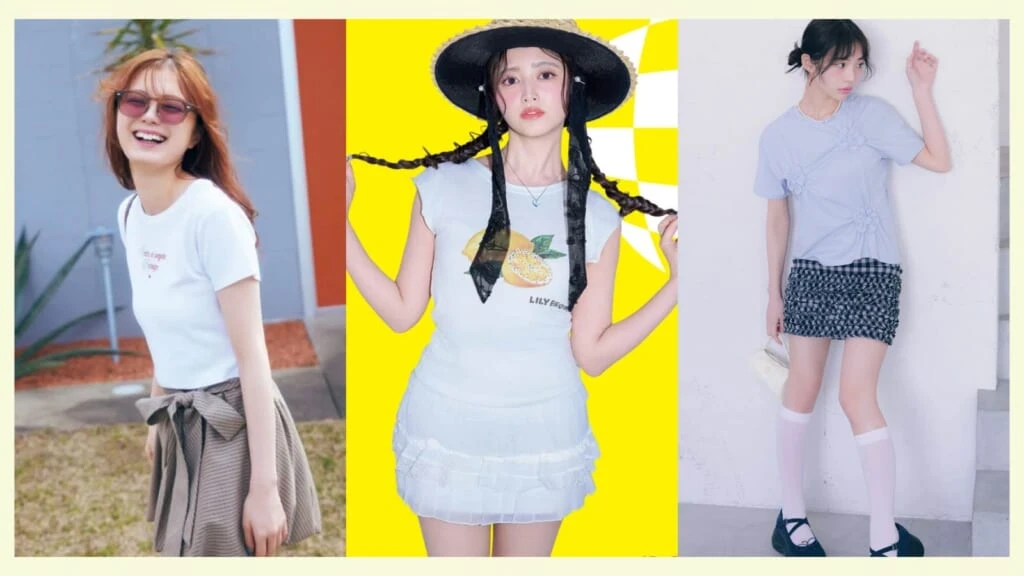 大学生のミニスカ×Tシャツコーデ10選！ ラフで可愛い、夏の甘カジュアルスタイル