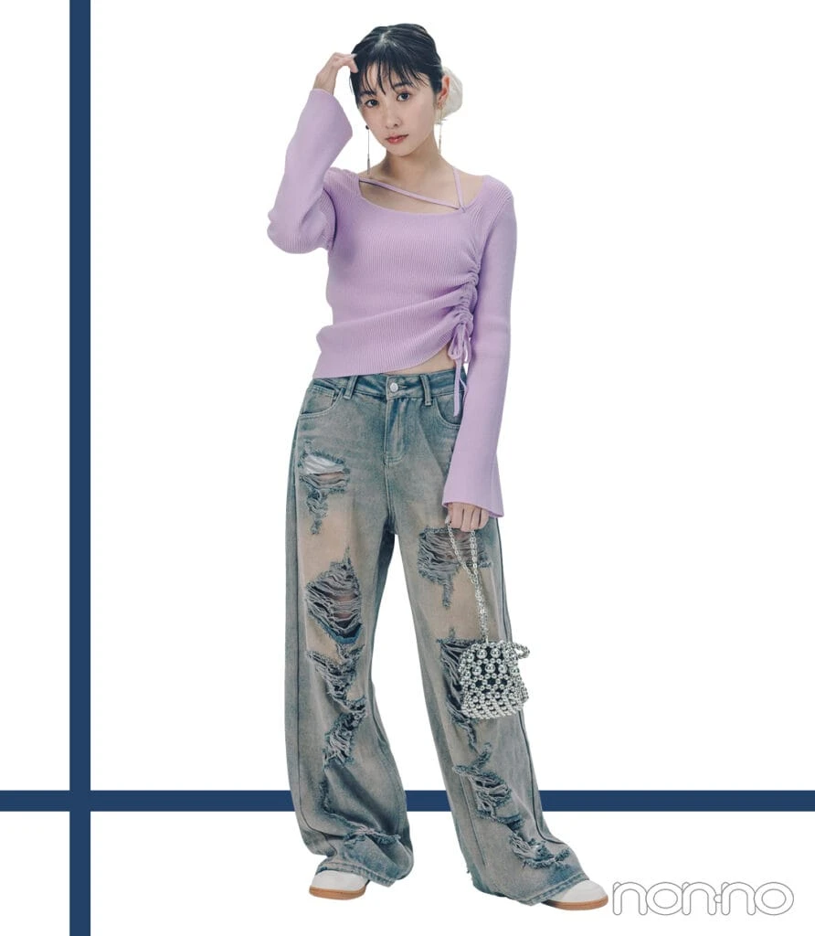 堀田真由のあせ色デニム1