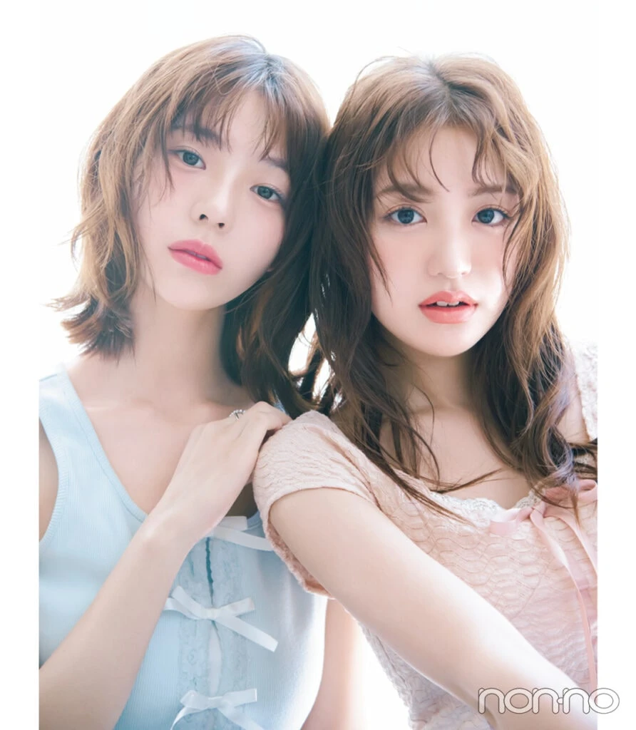 香音と菊地姫奈のパーソナルカラー別イエベ，ブルベに似合うリップ