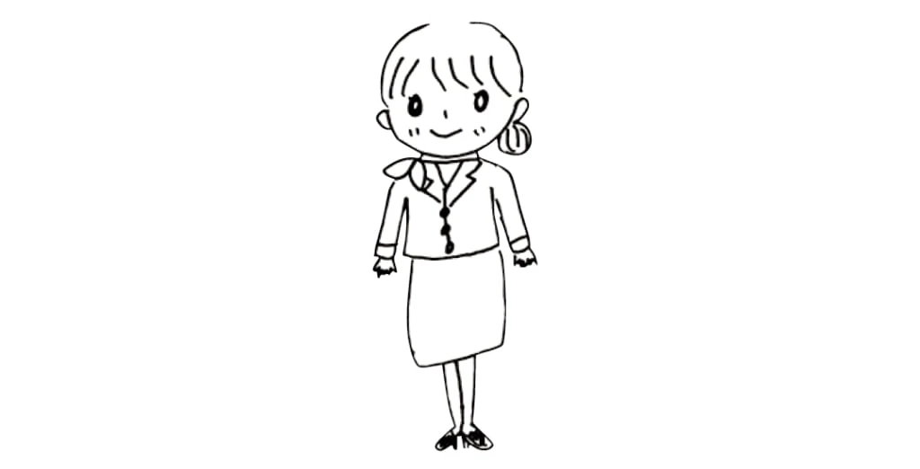 紺野彩夏が子どもの頃なりたかったキャビンアテンダントの絵