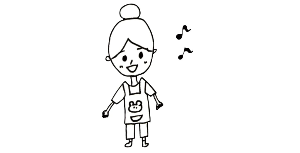 林芽亜里の子どもの頃なりたかった保育士の絵