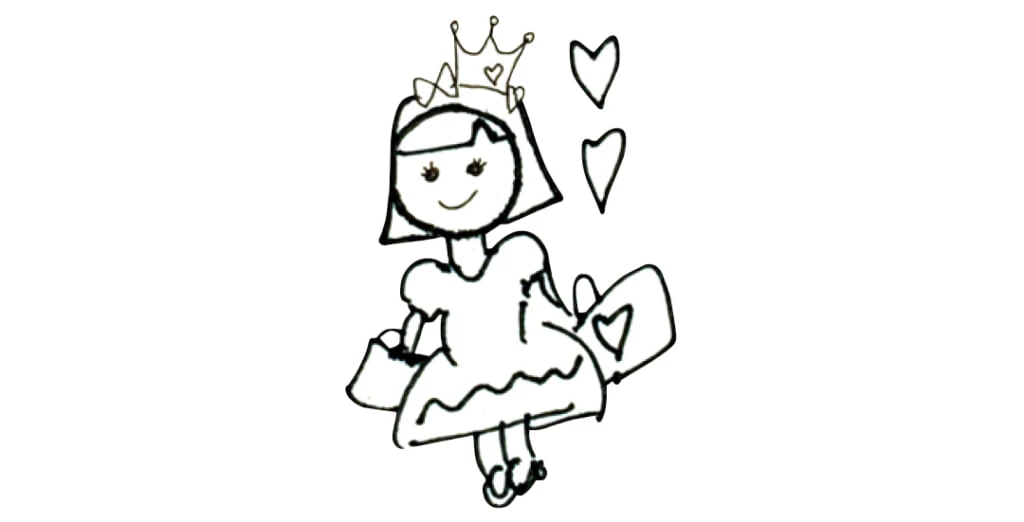 香音が子どもの頃なりたかったプリンセスの絵