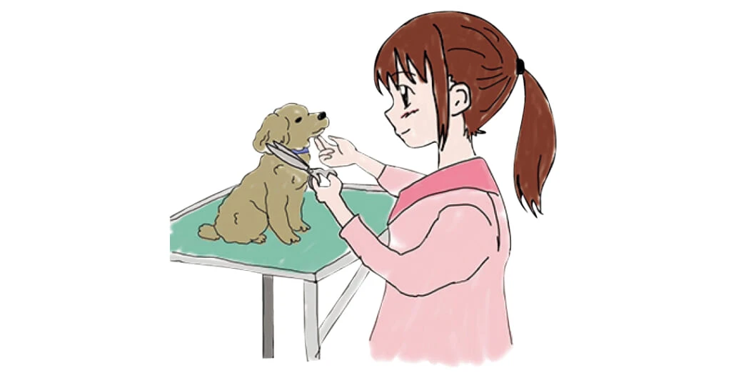 村上なずなの子どもの頃なりたかったトリマーの絵