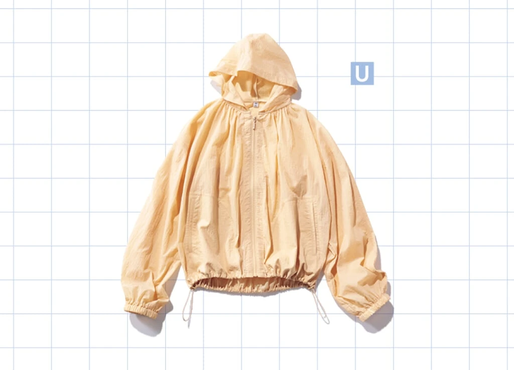 GUのUVカット機能つきパーカー