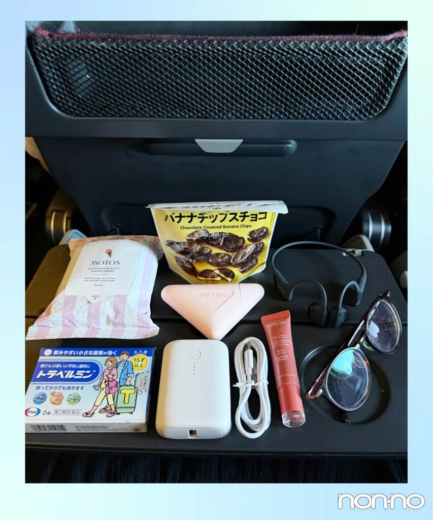 機内持ち込みバッグにいれたもの