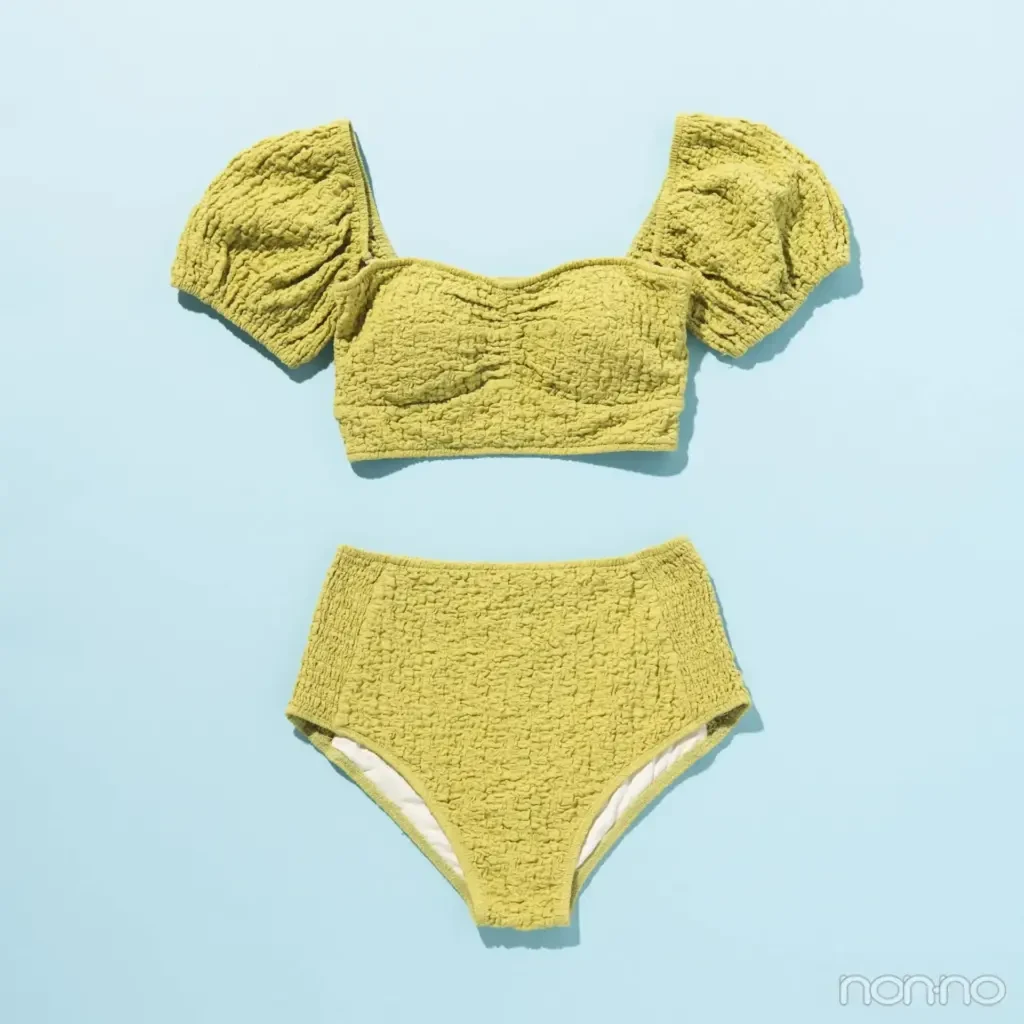 SEA DRESSのライムグリーンの水着