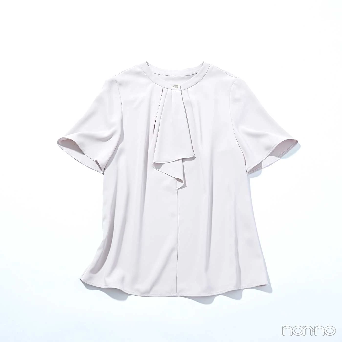 AOKIのピンクベージュブラウス