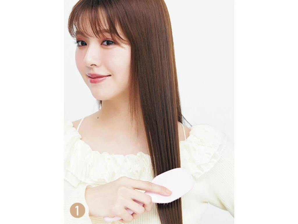 韓国風ストレートヘアのプロセス1