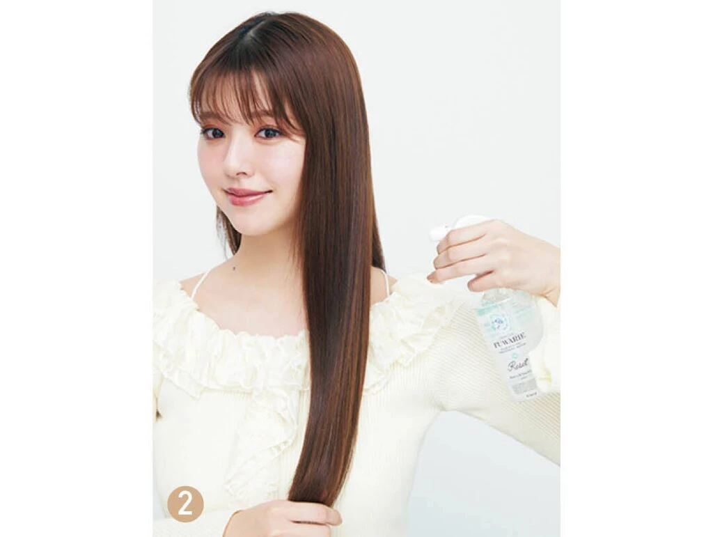 韓国風ストレートヘアのプロセス2