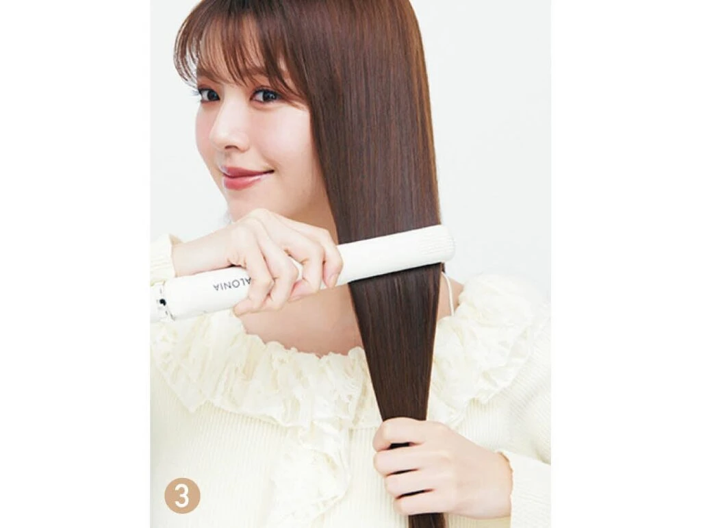 韓国風ストレートヘアのプロセス3