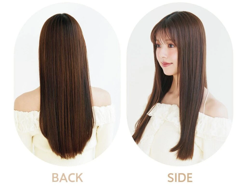 韓国風ストレートヘアのバック&サイド
