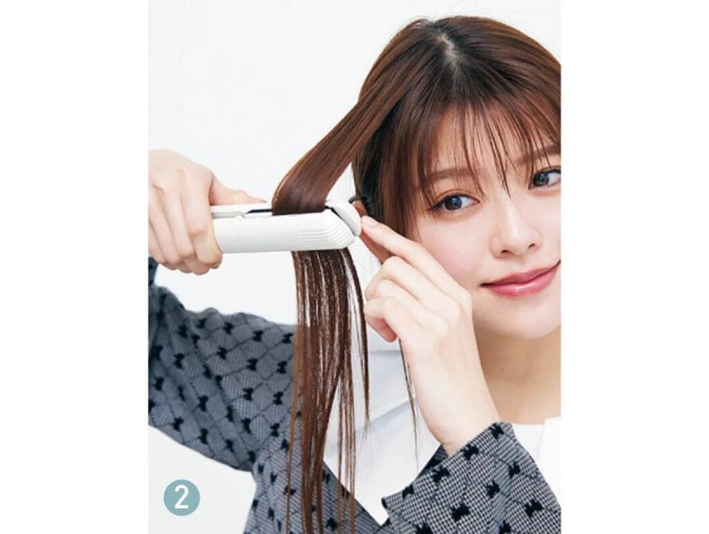 韓国風ウェーブヘアのプロセス2