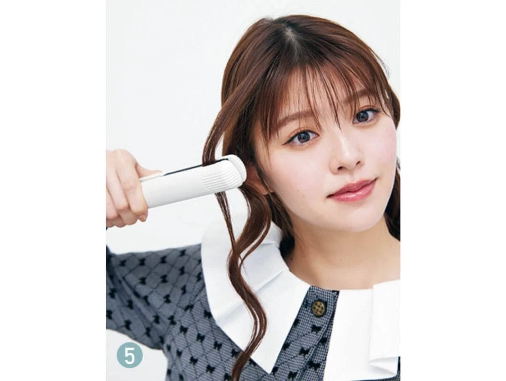 韓国風ウェーブヘアのプロセス5