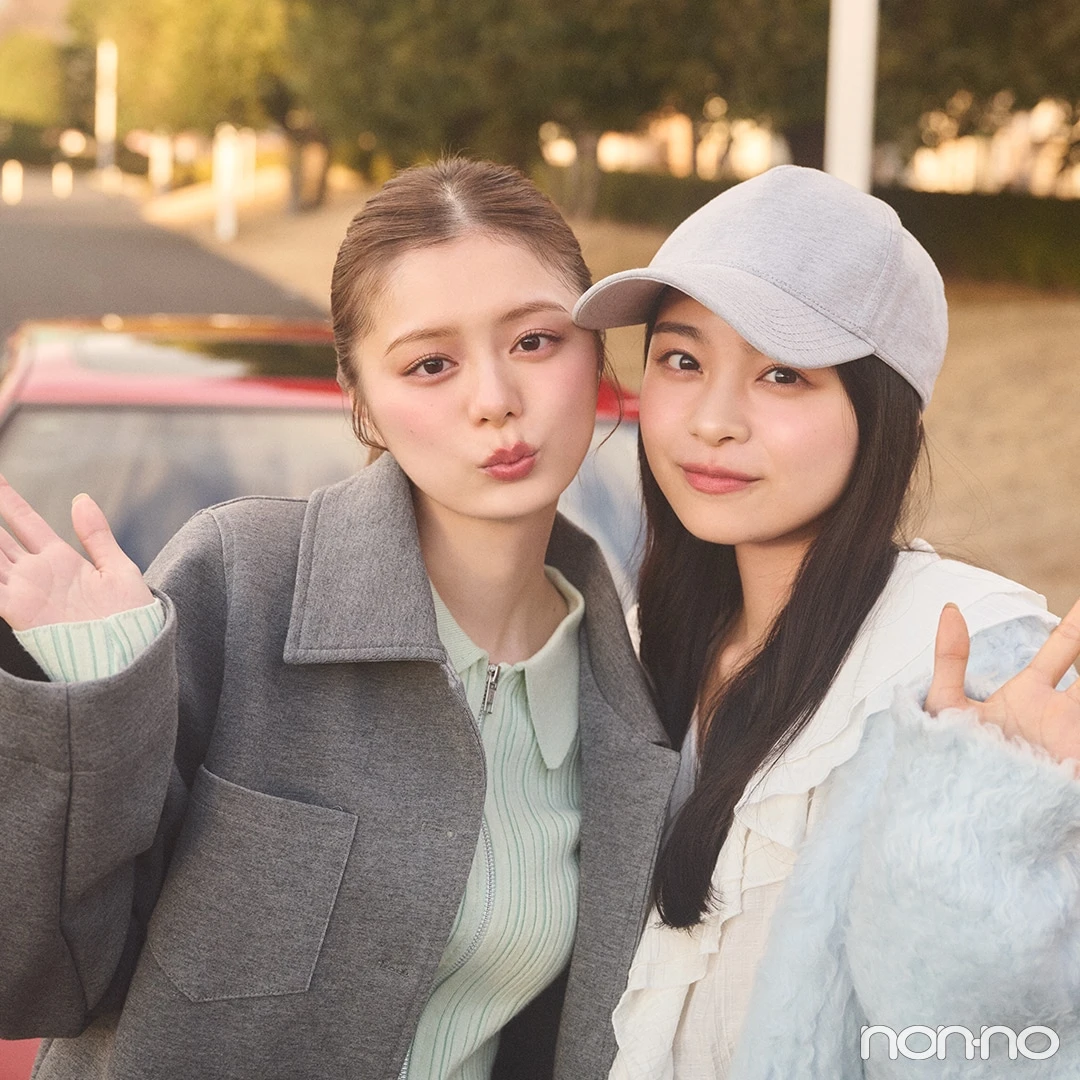 紺野彩夏&林芽亜里 STORY2「お迎え」撮影現場に密着!